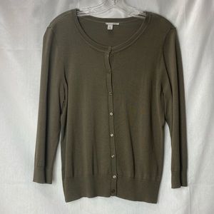 Halogen 3/4 Sleeve Cardigan Sweater